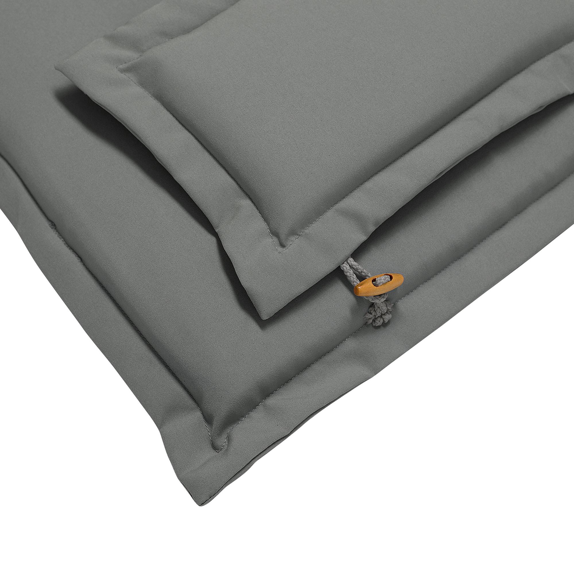 Beliani - Coussin d'assise d'extérieur Polyester Gris JAVA/AMANTEA - Beliani - Imagen 4