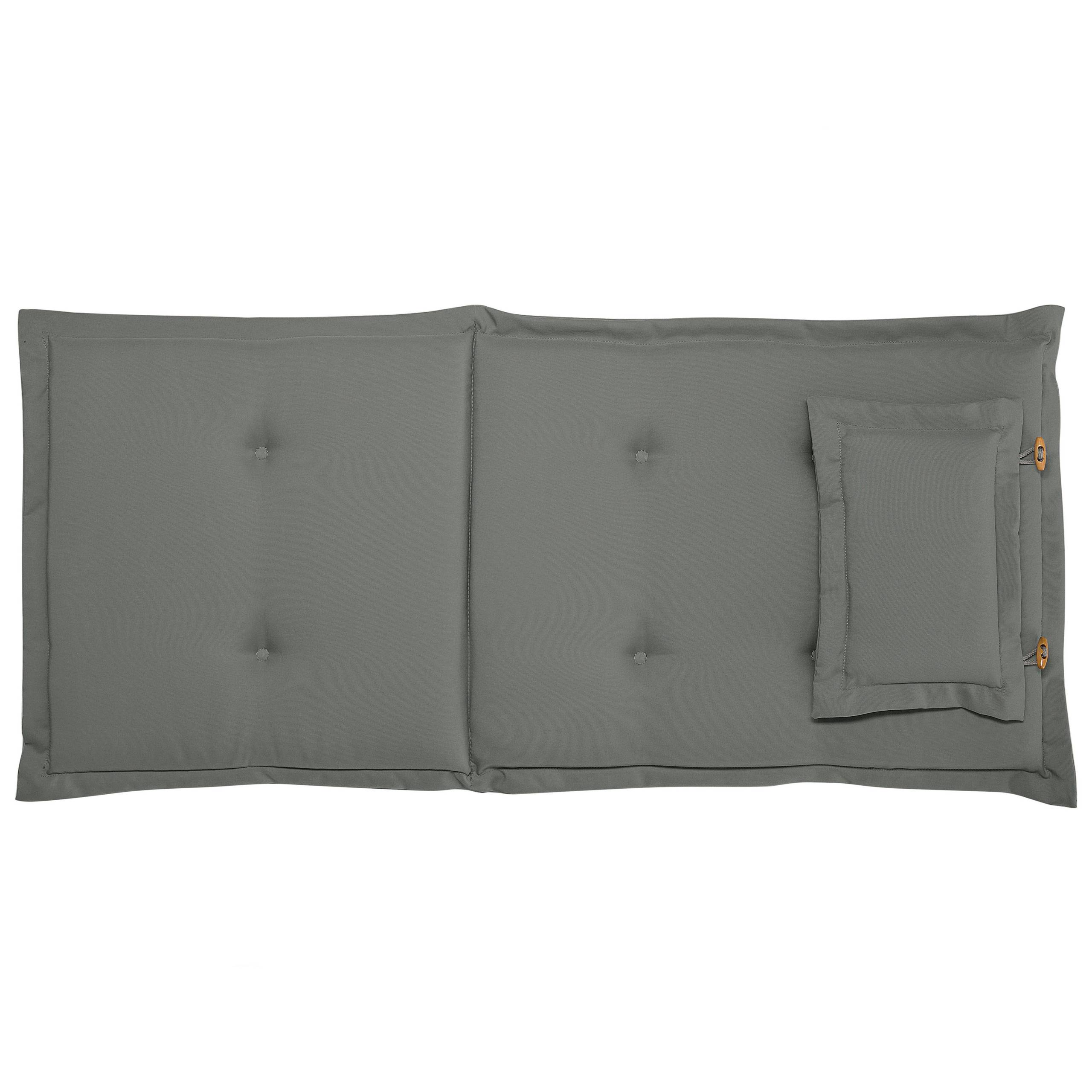 Beliani - Coussin d'assise d'extérieur Polyester Gris JAVA/AMANTEA - Beliani - Imagen 3