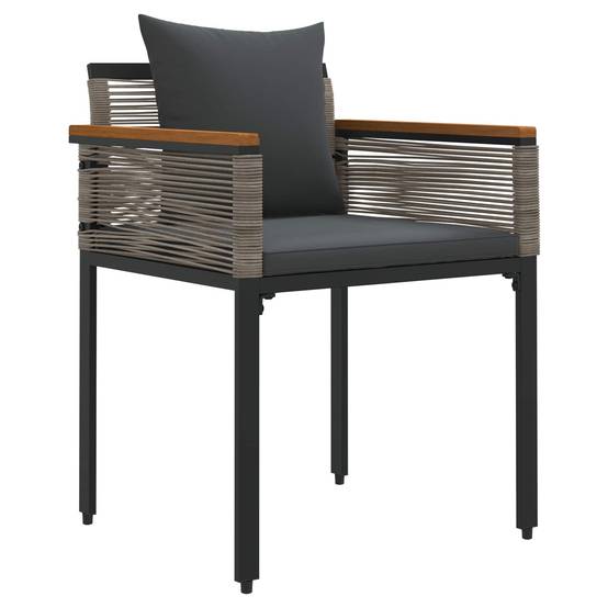 Ensemble de meubles d'extérieur 4 pcs | Mobilier d'extérieur Gris et Gris foncé Maison Chic - Image 6