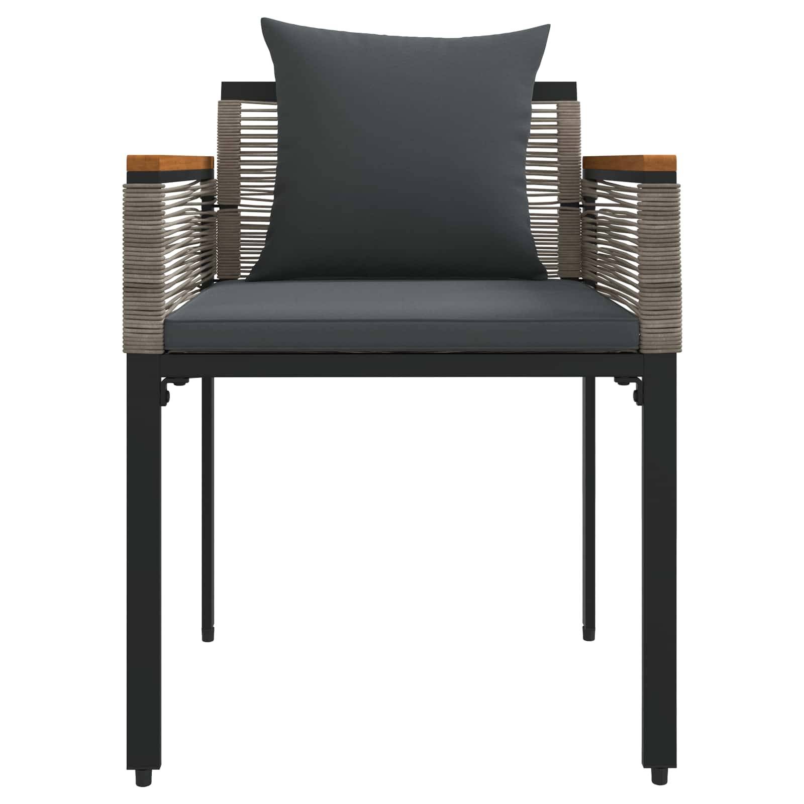 Ensemble de meubles d'extérieur 4 pcs | Mobilier d'extérieur Gris et Gris foncé Maison Chic - Image 9