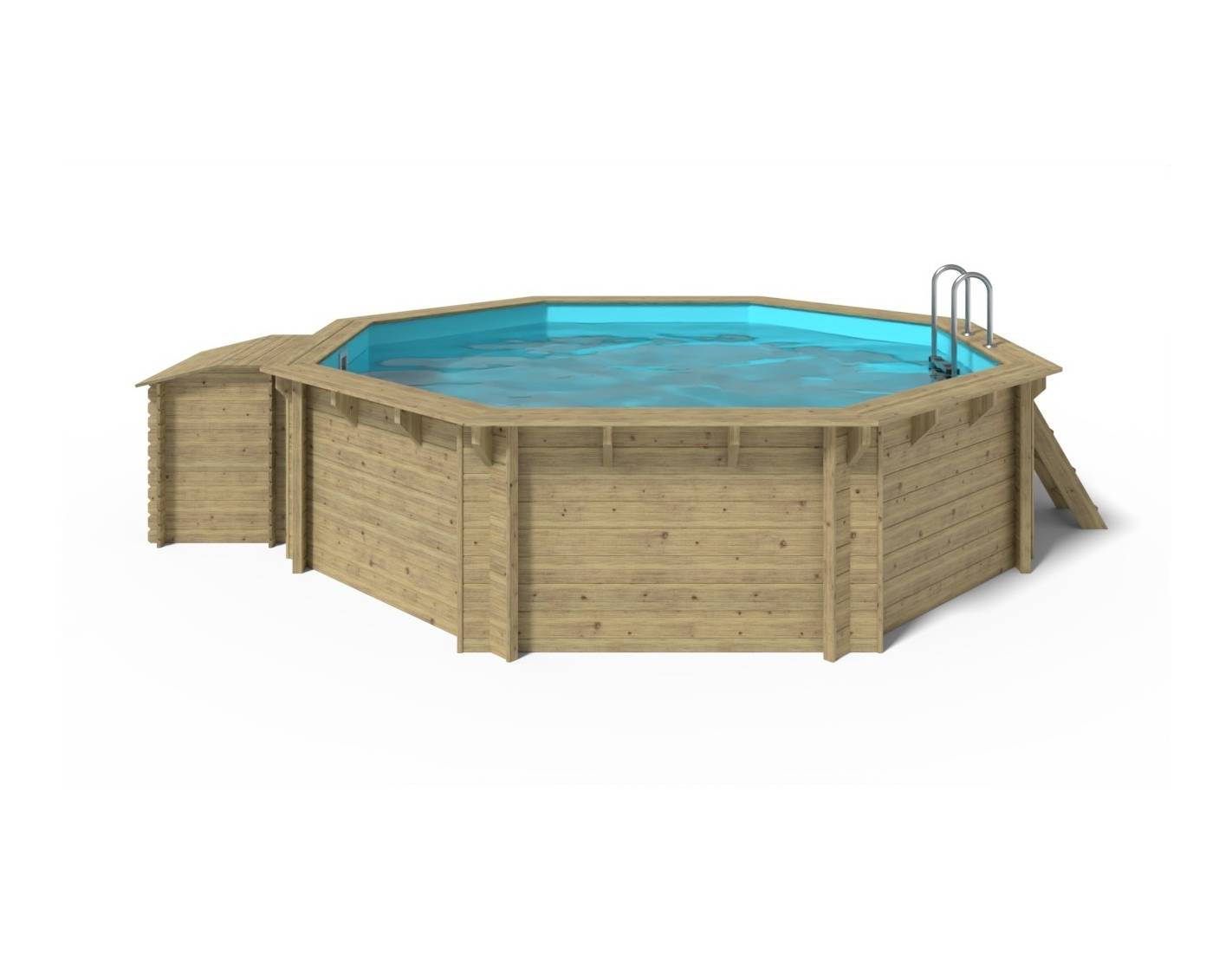 Altanka - Piscine en bois 4.71x4.72 - H.1.2 m autoportante - BAS753OSP+SZA7 - Imagen 3