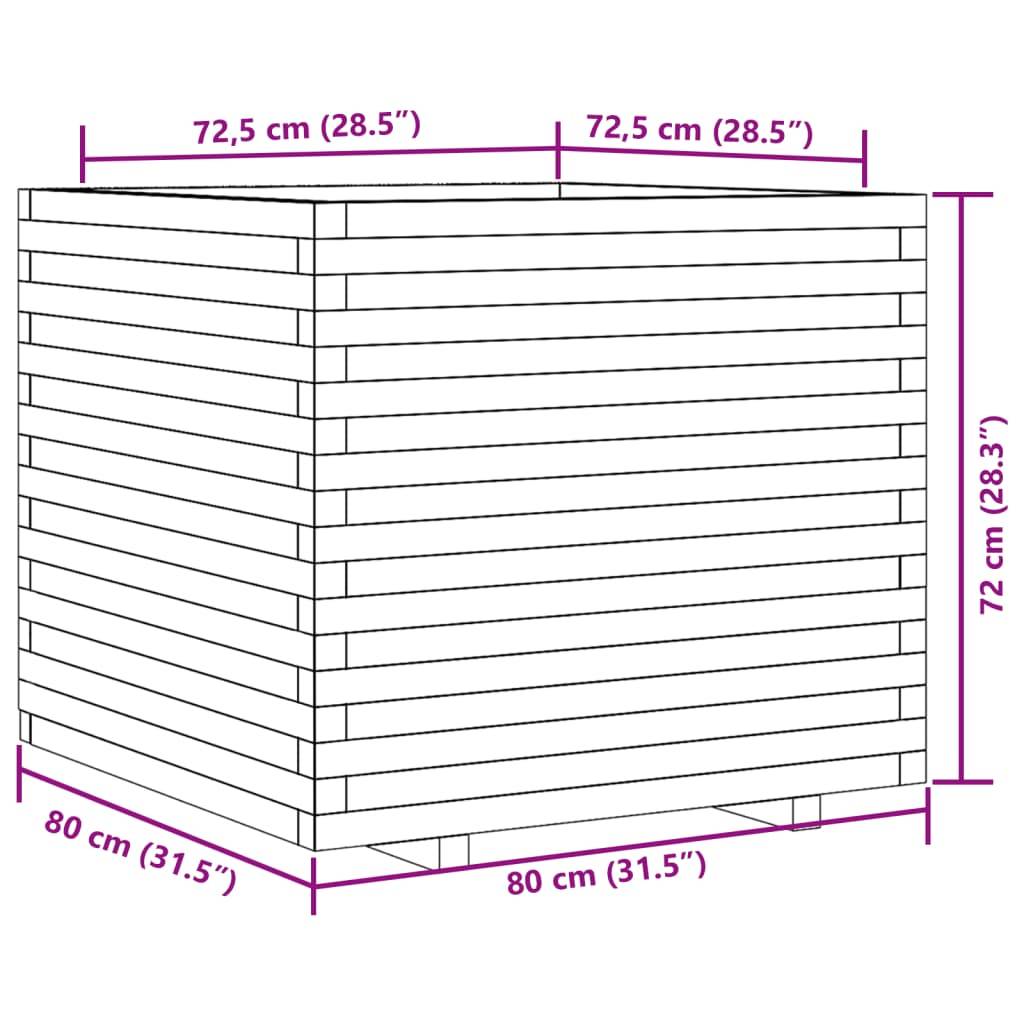 Maison Chic - Jardinière, Bac à fleurs, Pot de fleurs 80x80x72 cm bois massif douglas - Imagen 10