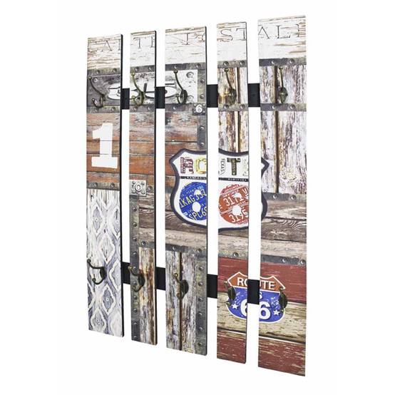 Patère Murale Vintage "Route" 100cm Naturel - Image 1