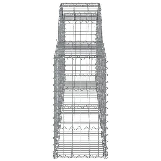 ComfortXL - Gabion Arqué Fer Galvanisé Mur Soutènement Jardin 11pcs 300x30x60/80cm - ComfortXL Outdoor Living - Image 5