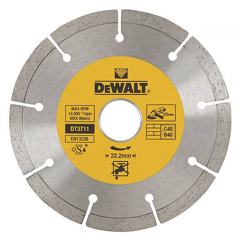 Dewalt - Disque fritté segmenté Ø125x22,2mm DEWALT DT3711-QZ pour matériaux de construction/béton Dewalt