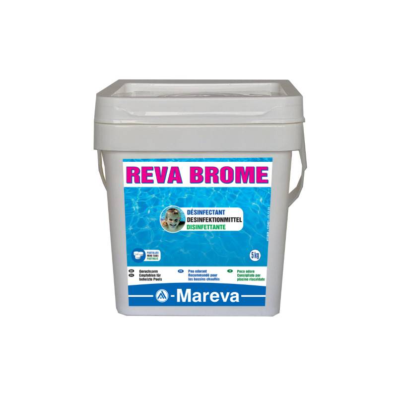 Pack MAREVA - Pastilles de brome - 5kg - Anti calcaire Reva-out - 5L - Image 3