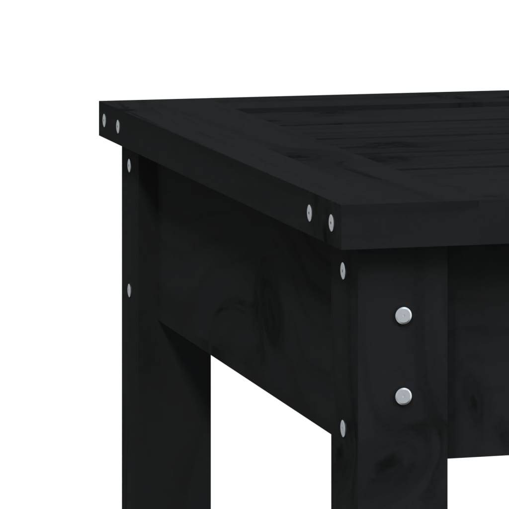 Helloshop26 - Banc de jardin meuble de patio d'extérieur terrasse à 2 places 203,5 x 44 x 45 cm bois massif de pin noir - Imagen 4