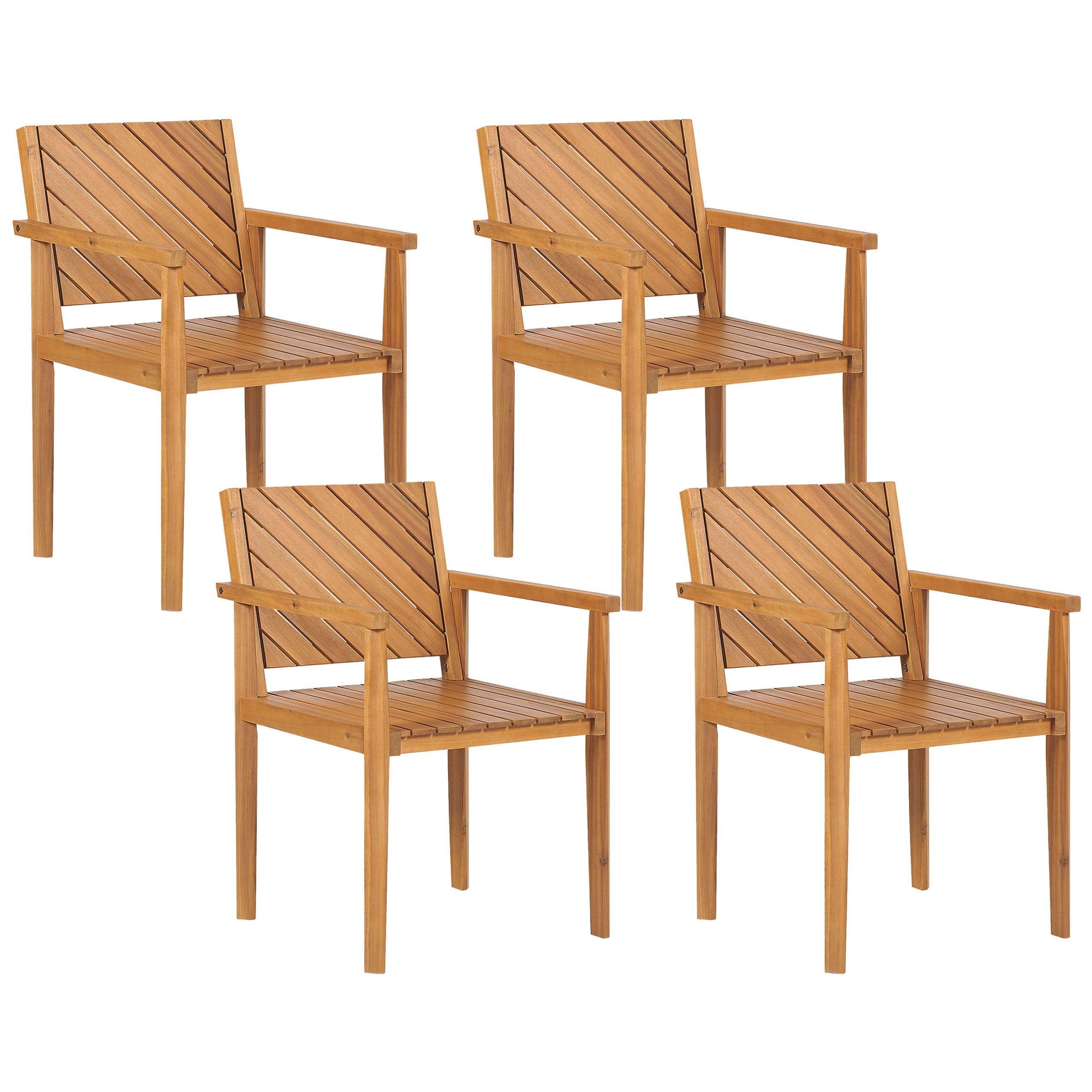 Beliani - Chaise de jardin Acacia Marron BARATTI - Beliani - Imagen 2