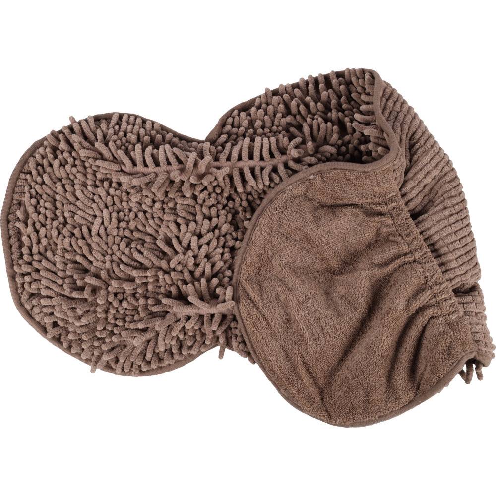 Serviette absorbante en microfibre Pakka taupe pour chien - Image 5