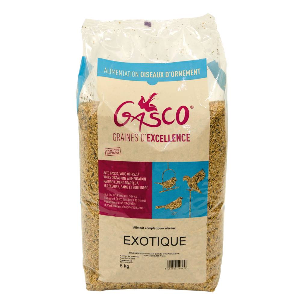 Gasco - Gasco - Semillas para aves exóticas, 5 kg - Imagen 1