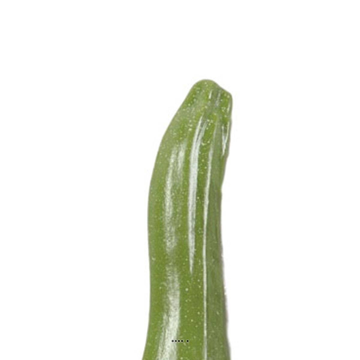 Artificielles - Courgette verte artificielle X 3 en Plastique soufflé L 180x40 mm - Imagen 3
