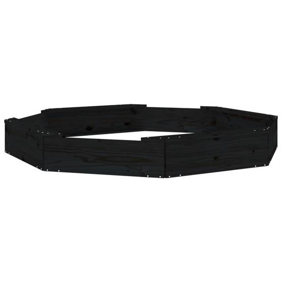 Maison Chic - Bac à sable - Maison de jeu pour enfants avec sièges noir octogone bois de pin massif-JU12119 - Image 1