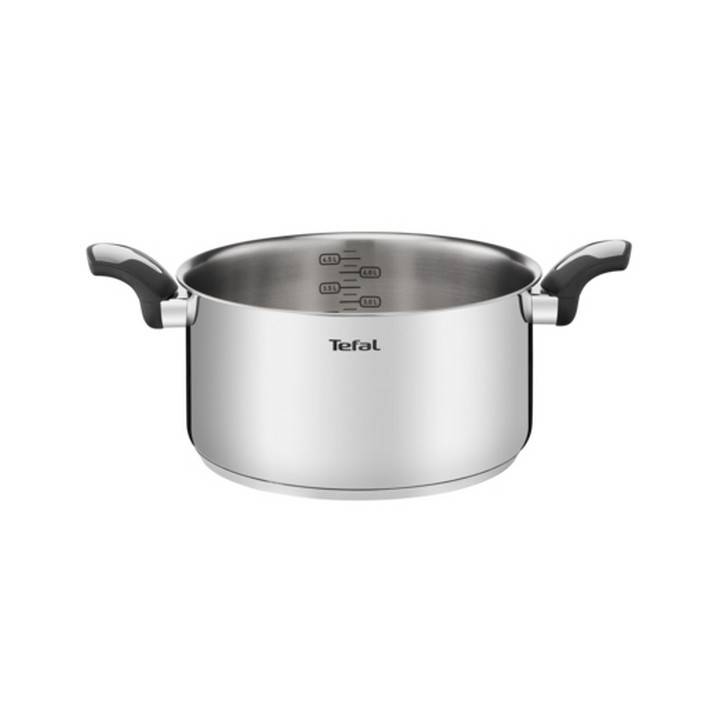 Faitout inox 24cm + couvercle en verre E3014604 Tefal - Imagen 2