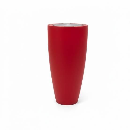 Pot conique 3-en-1 table inox : jardinière, mange-debout et bac à glaçons - plast'up rotomoulage - Imagen 1