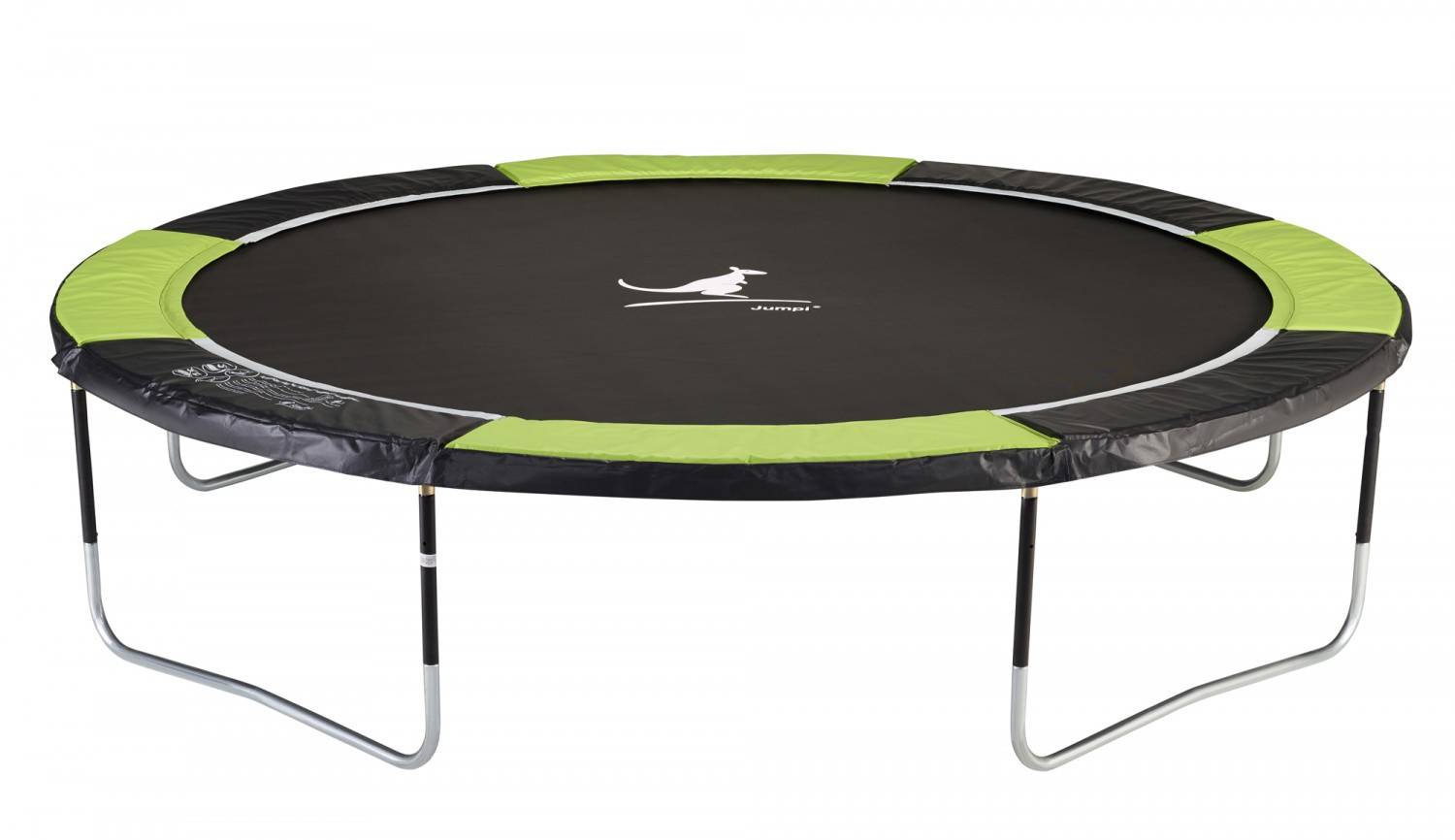 Kangui - Trampoline jardin Ø 430 cm + filet + échelle - JUMPI 430 - Noir/Vert Kangui - Image 8