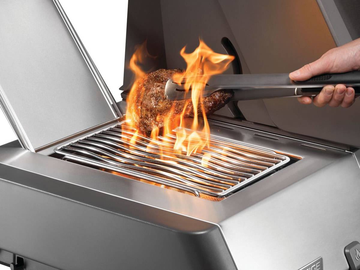 Napoleon - Barbecue à gaz Prestige 665 inox + Housse + Boîtier de fumage + 2 meubles de rangement tablette - Napoléon - Image 8