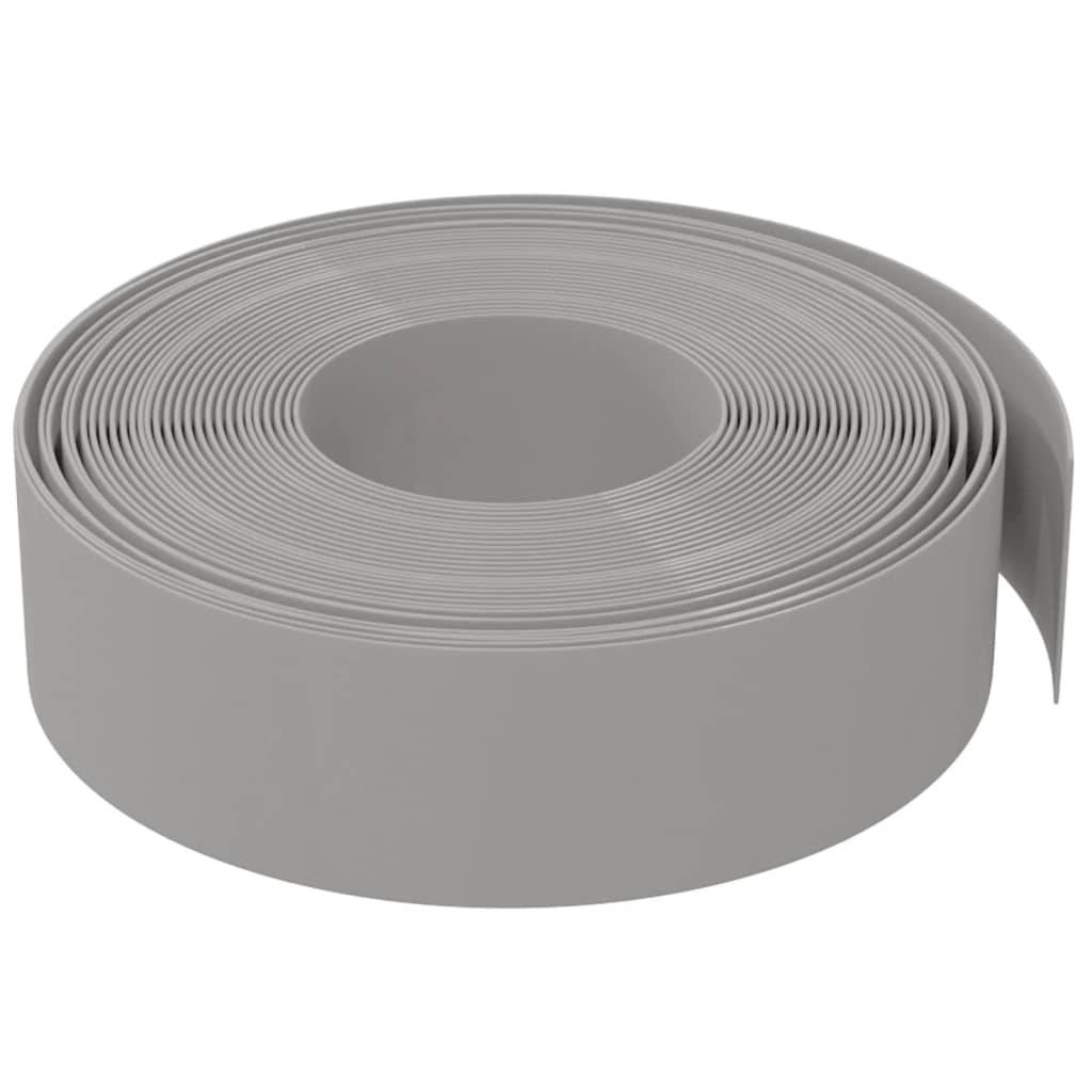 Bordure pelouse polyéthylène aménagement extérieur séparation 10mx15cm gris - ComfortXL Outdoor Living - Image 3