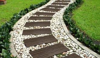 Ribimex - Dalle chemin de fer marron 25x60cm - Imagen 2