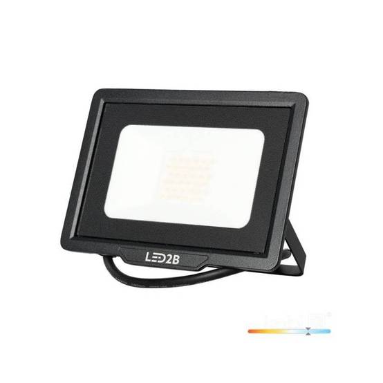 Projecteur LED MH 30W noir 6500K IP65 blanc froid - Image 1