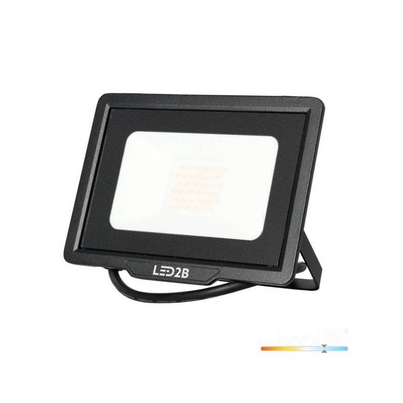 Projecteur LED MH 30W noir 6500K IP65 blanc froid - Image 1