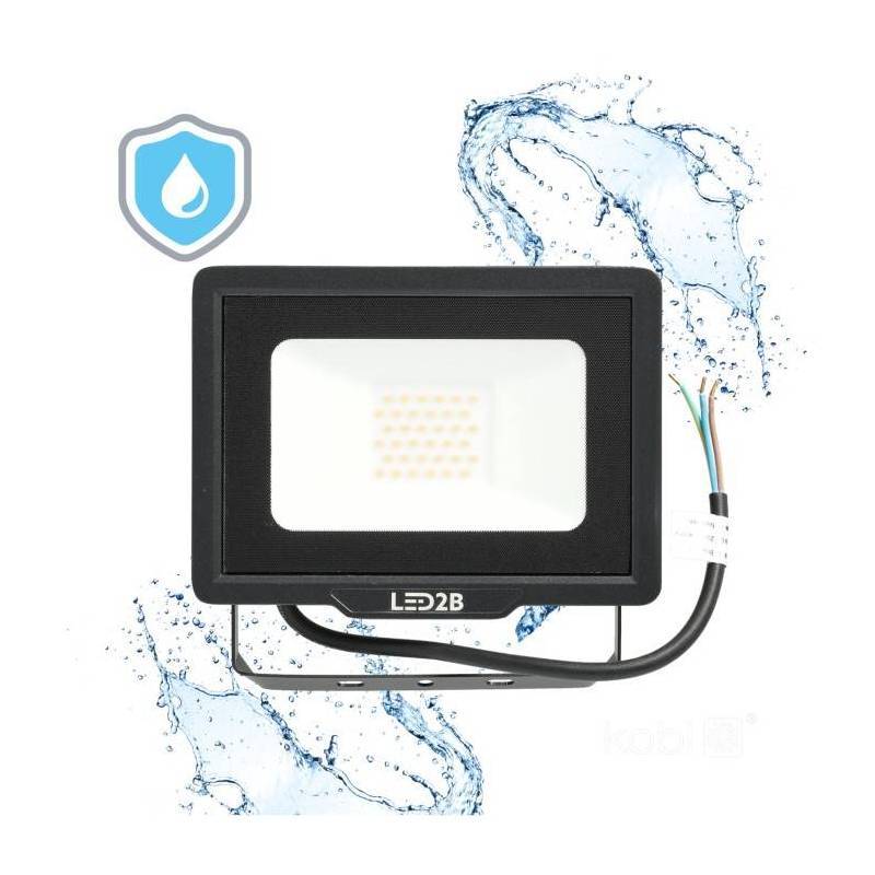 Projecteur LED MH 30W noir 6500K IP65 blanc froid - Image 4