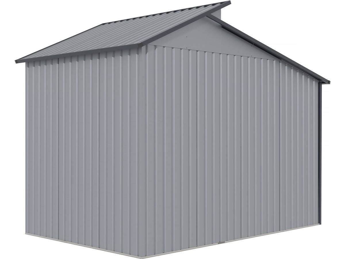 Habitat Et Jardin - Abri De Jardin Métal Avec Pergola "madras" - 5.64 M² - 193 X 292 X 229 Cm - Gris -habitat Et Jardin - Imagen 5
