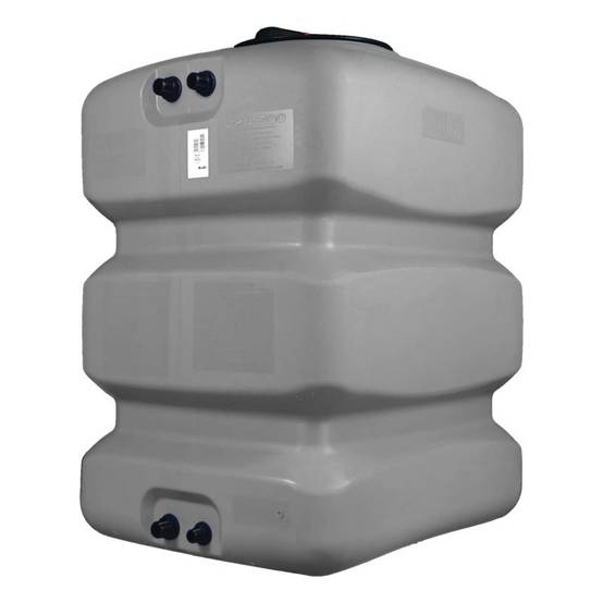 Cuve récupération eau de pluie 500L - Réservoir aérien compact Gris - Polyéthylène - ELBI CPN - Image 1