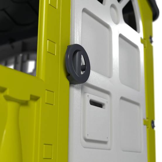 Maisonnette cabane plastique vert citron STORM - Image 3