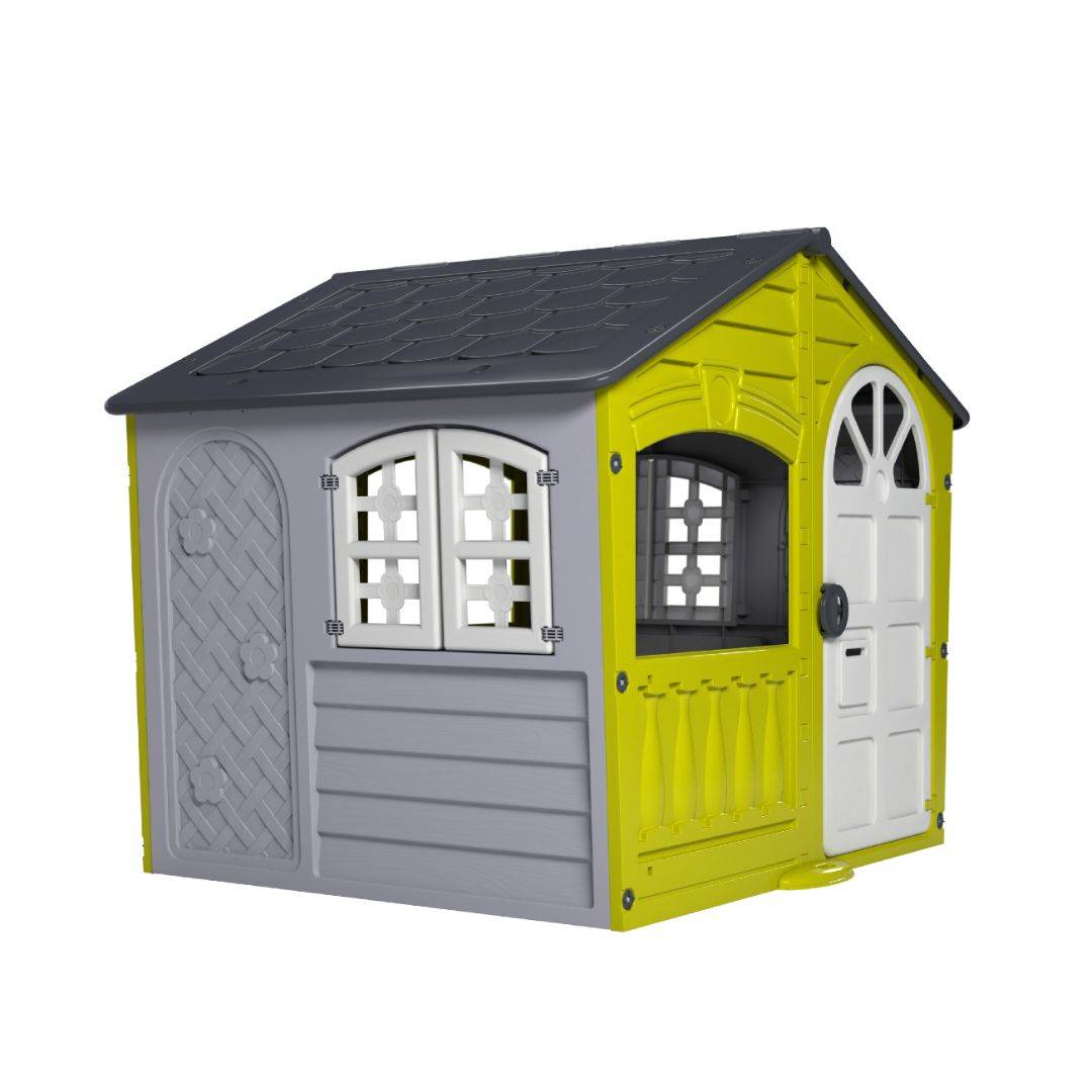 Maisonnette cabane plastique vert citron STORM - Image 6