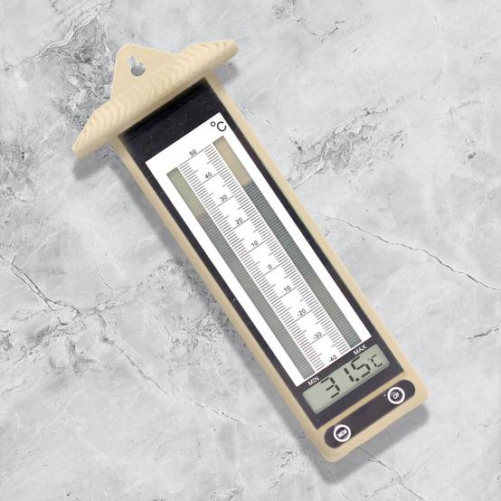 Fishtec - Lot de 2 Thermomètres Digitaux Extérieurs Mini Maxi LCD - Fixation murale facile - Image 5