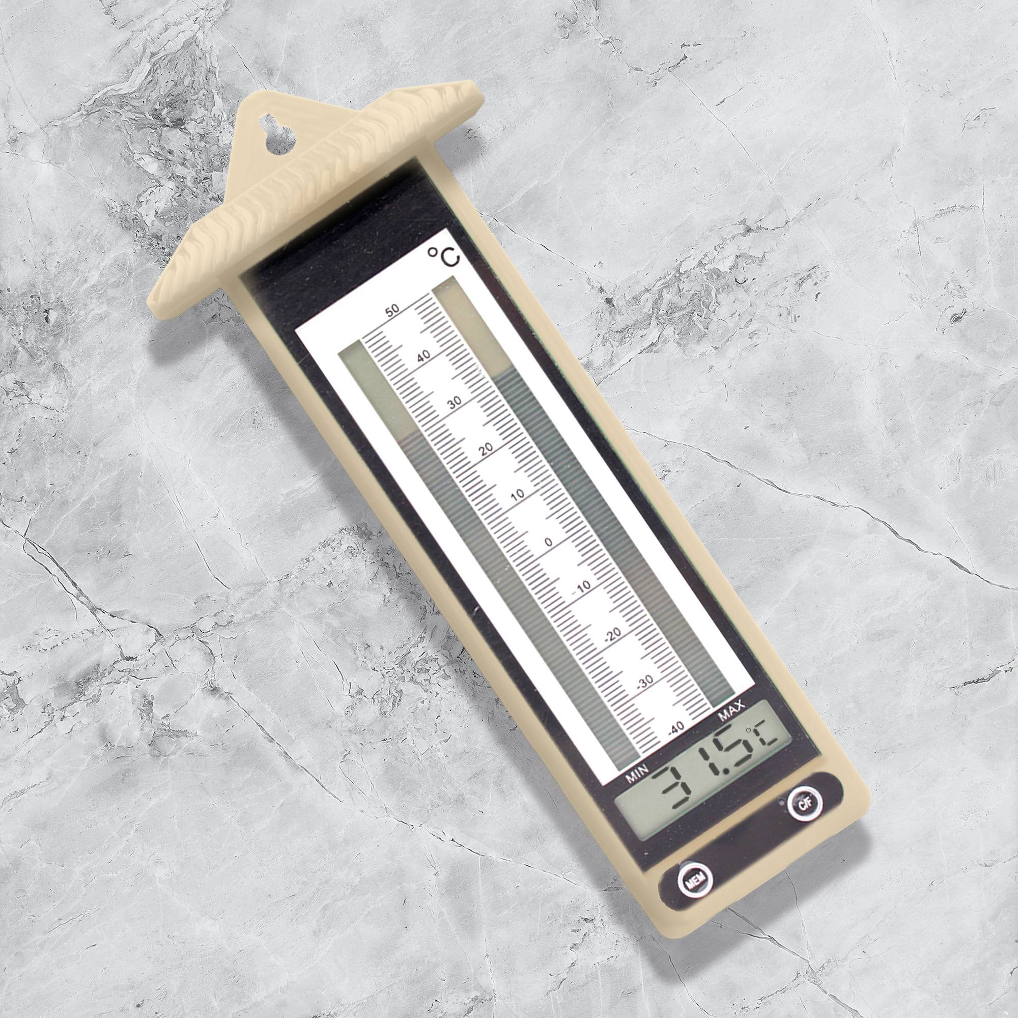 Fishtec - Lot de 2 Thermomètres Digitaux Extérieurs Mini Maxi LCD - Fixation murale facile - Image 5