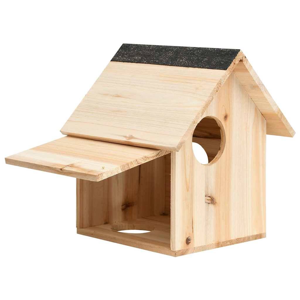 Abri pour écureuils en bois de sapin massif refuge pour jardin 26x25x29 cm – ComfortXL Outdoor Living