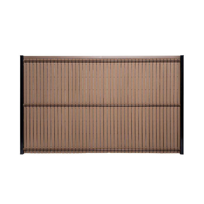 Kit lamelles occultantes rigide composite H 1m93 L 2m50 Brun - Easy Clôture - Image 1
