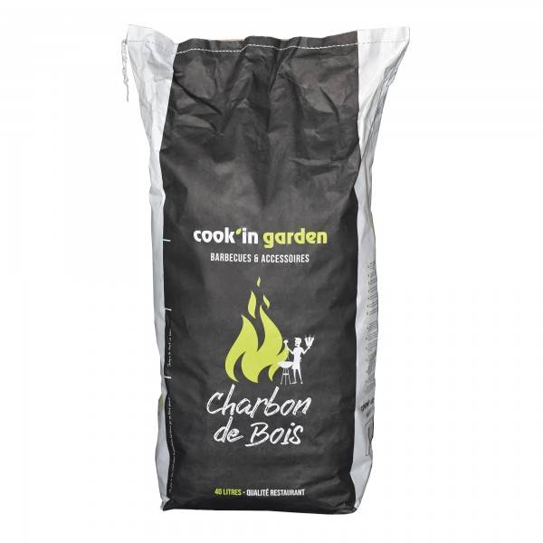 Charbon de bois qualité restaurant - FSC® 100% - sac de 40L - gros