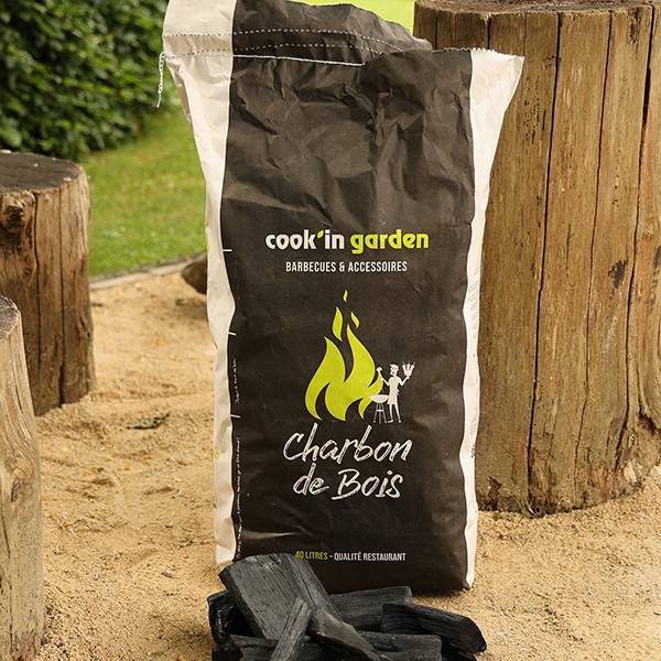 Charbon de bois qualité restaurant - FSC® 100% - sac de 40L - gros cube - Imagen 4
