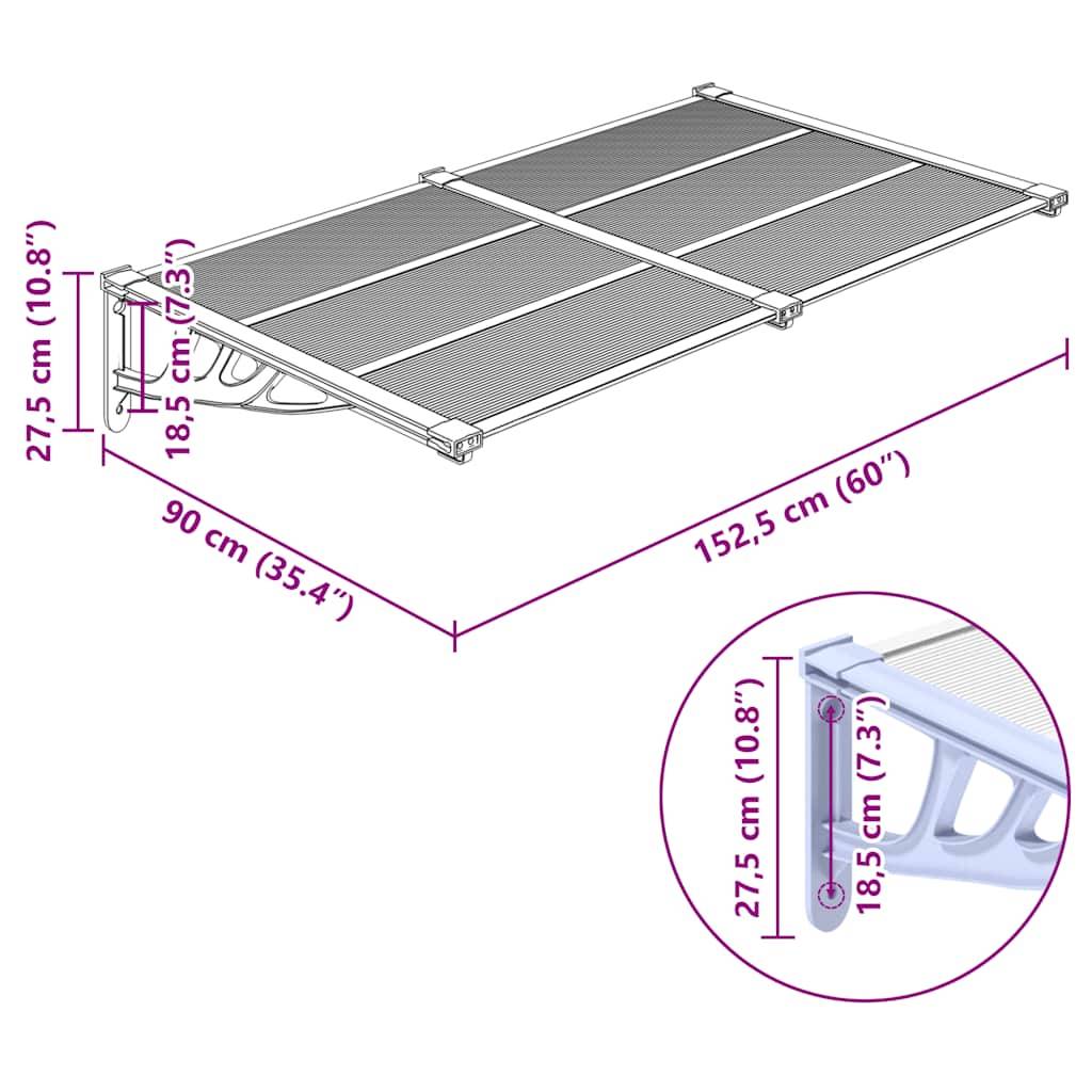 Prolenta Premium - Store banne  Hjoral Gris  152,5 X 90 X 27,5 cm  - P87209G - Image 6