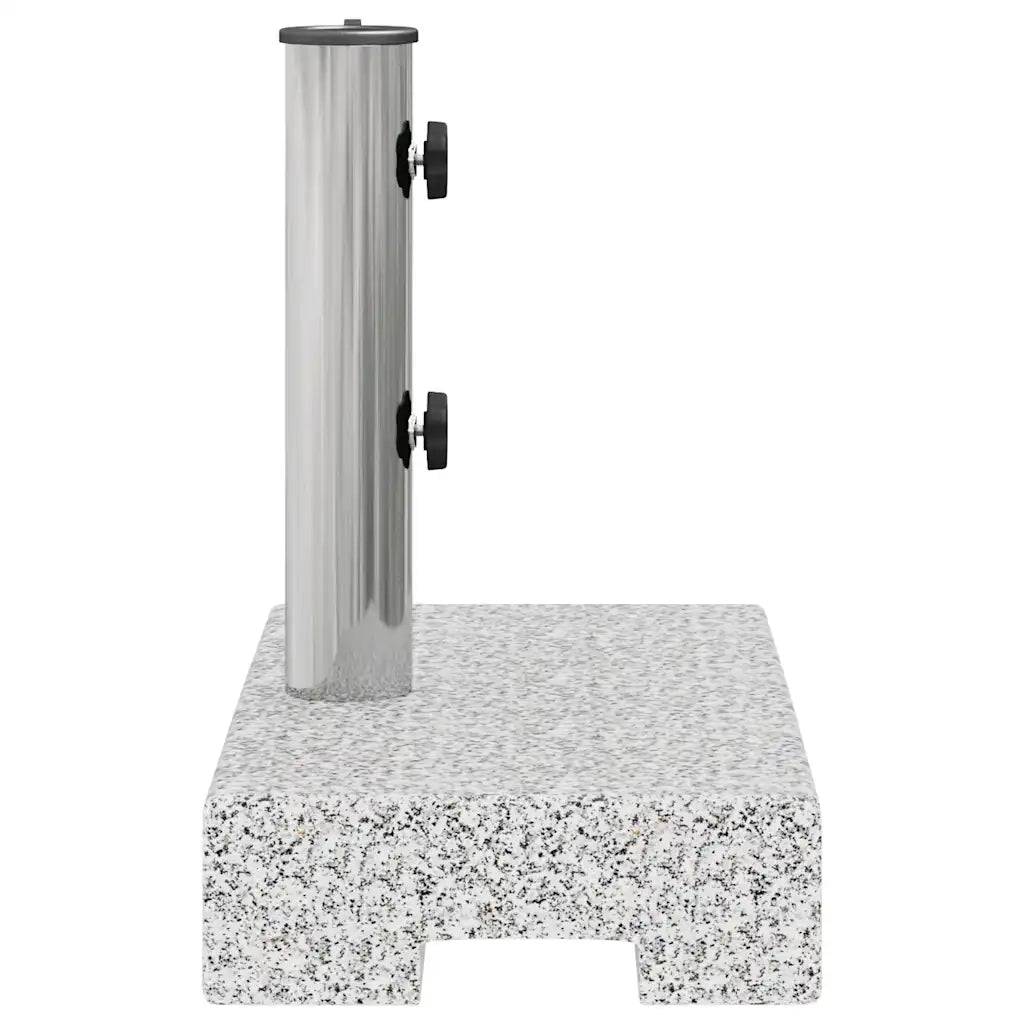 Helloshop26 - Socle de parasol rectangulaire 45 x 25 x 38,5 cm stable élégant en granite gris - Image 4