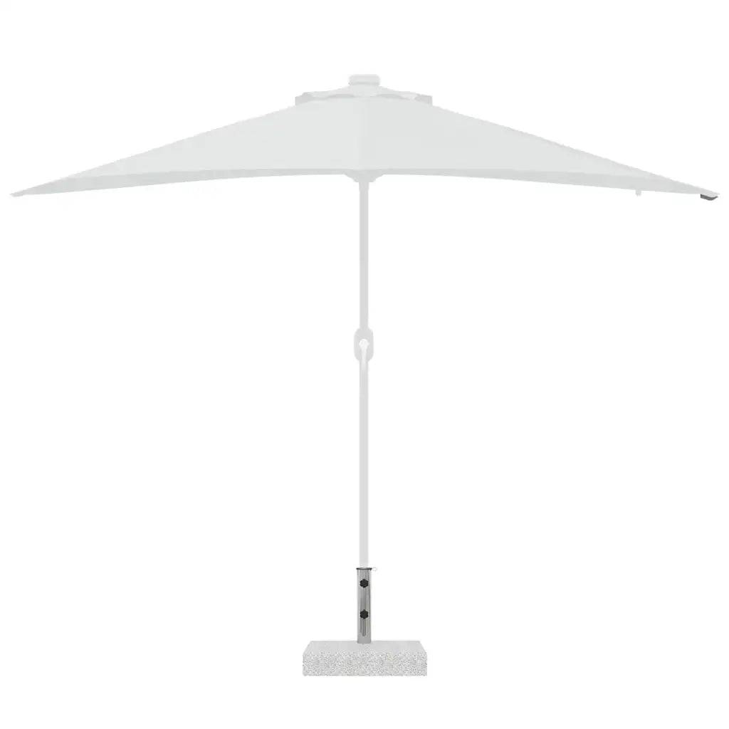 Helloshop26 - Socle de parasol rectangulaire 45 x 25 x 38,5 cm stable élégant en granite gris - Image 2