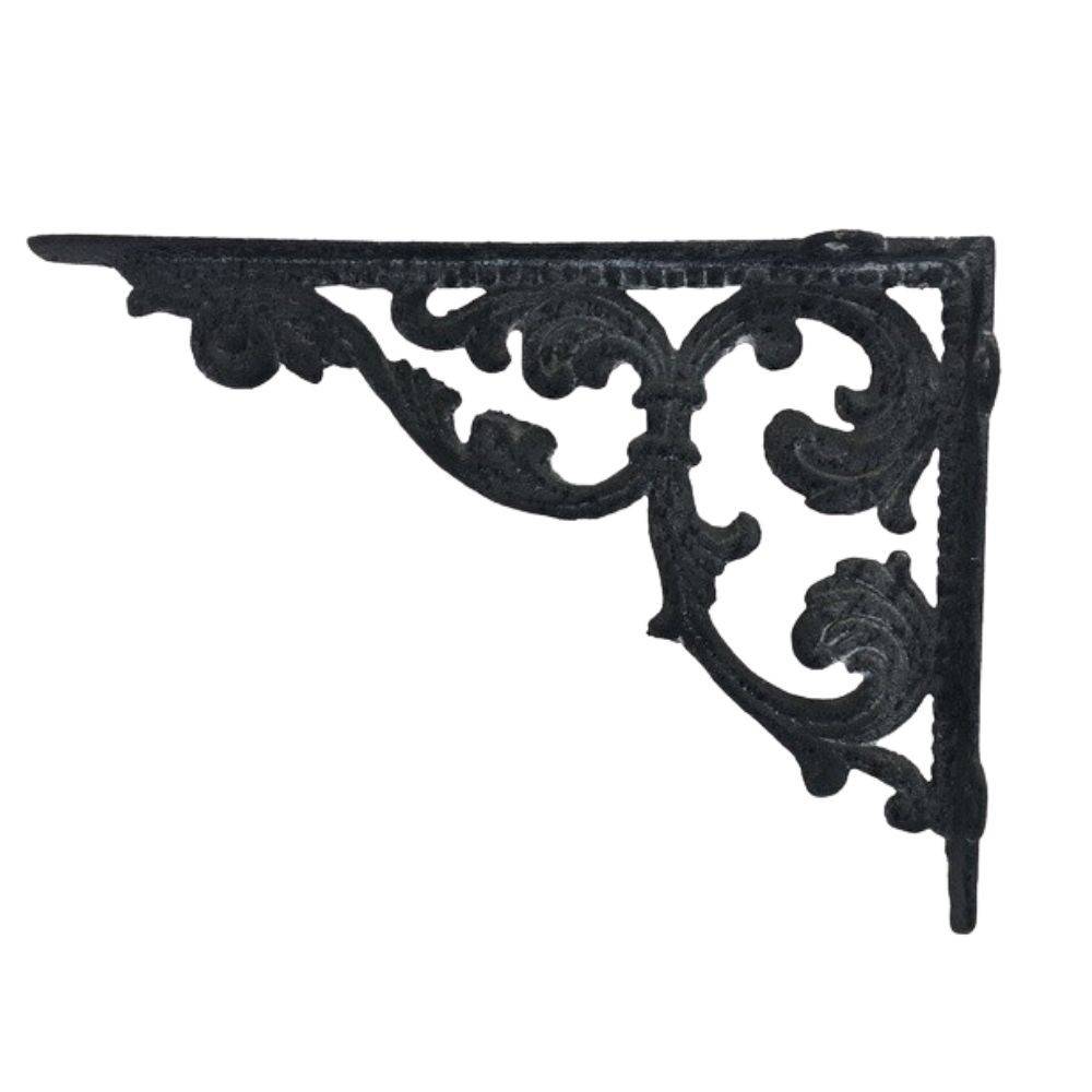 Equerre fixation étagère vintage ancienne fonte grise 28.5 x 21 cm Chemin de campagne - Imagen 1
