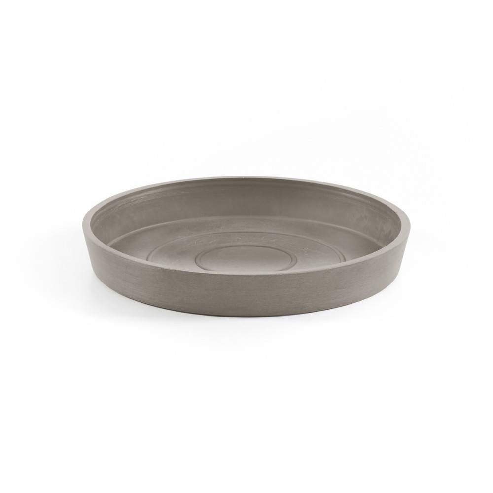 Ecopots - Soucoupe Round 20 Taupe - Ø 18 x H. 2,5 cm ECOPOTS