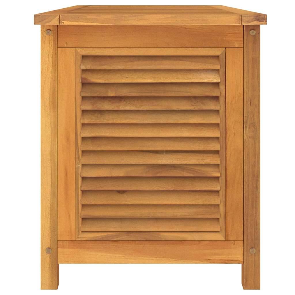 Coffre de rangement bois de teck naturel 114 x 50 x 58 cm - PANGIVO - Image 6