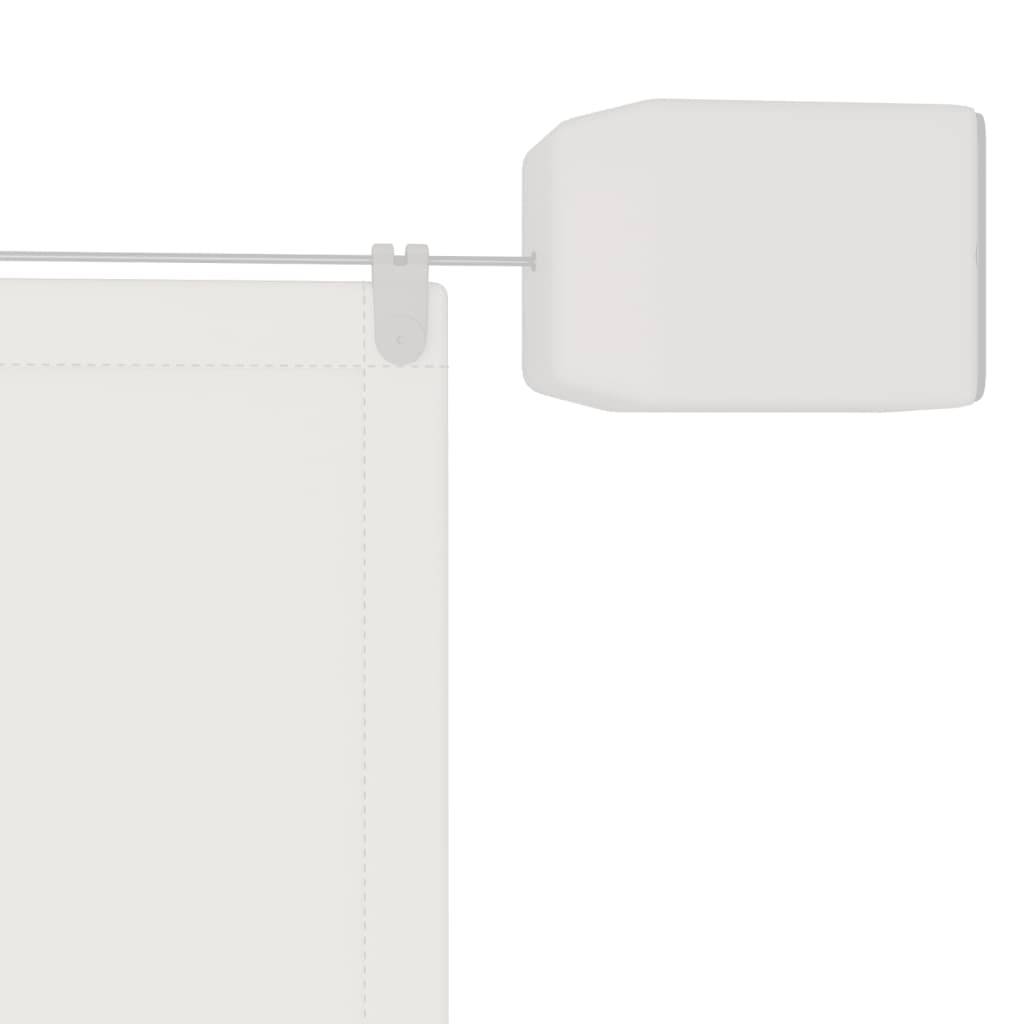 Helloshop26 - Auvent vertical 140 x 360 cm tissu oxford blanc - Imagen 2