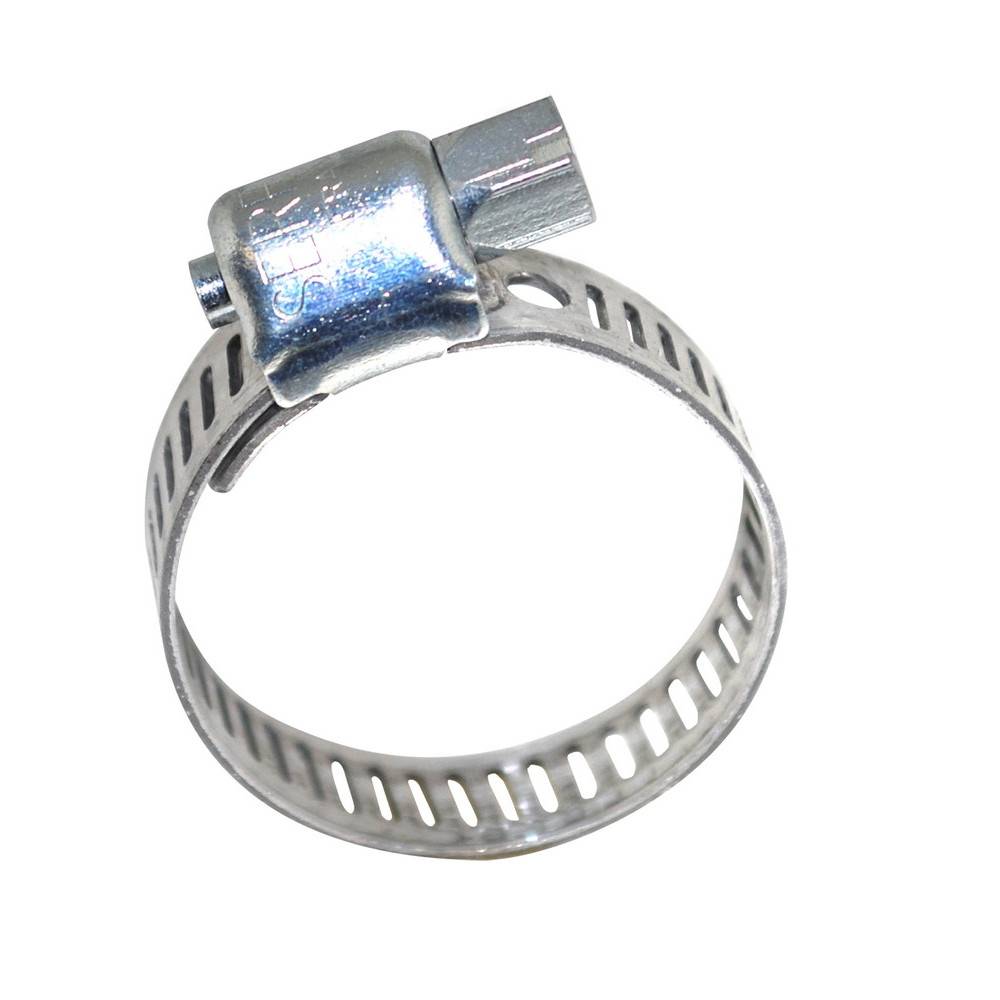 10 colliers bande ajourée inox de serrage, largeur 13, Ømini 24 et maxi 36 Boutté