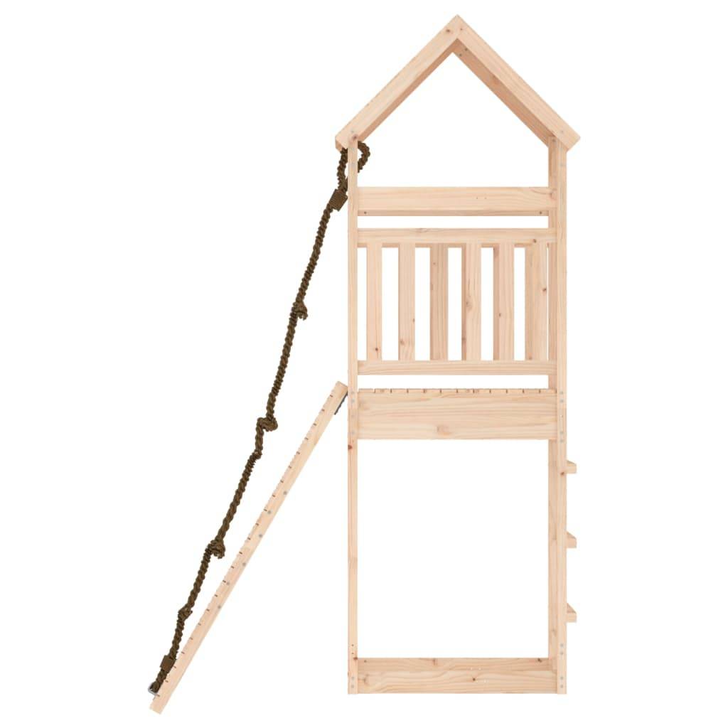 Helloshop26 - Maisonnette de jeu avec mur d'escalade 55 x 175 x 264 cm bois massif de pin - Imagen 5