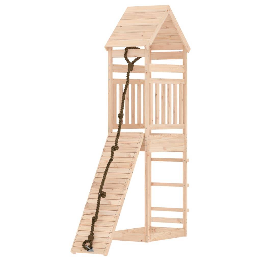 Helloshop26 - Maisonnette de jeu avec mur d'escalade 55 x 175 x 264 cm bois massif de pin - Imagen 2