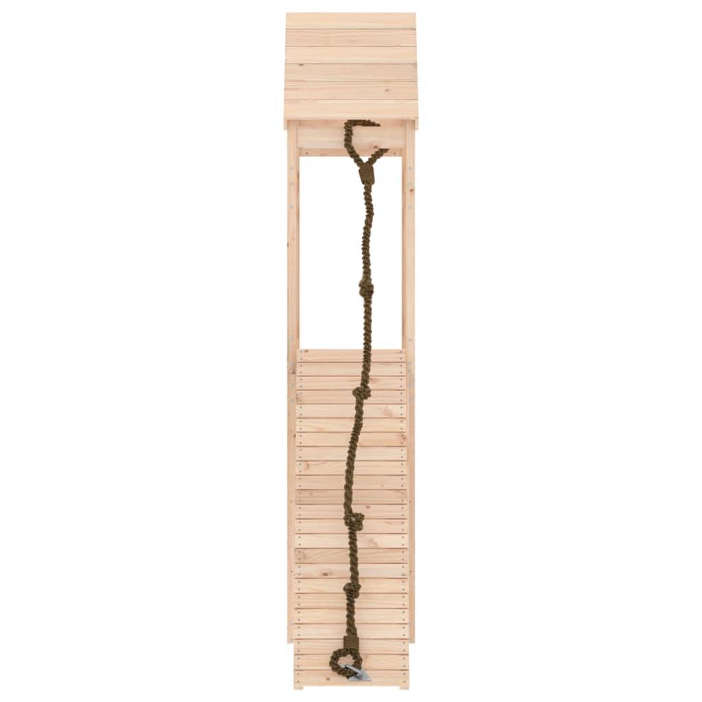 Helloshop26 - Maisonnette de jeu avec mur d'escalade 55 x 175 x 264 cm bois massif de pin - Imagen 3