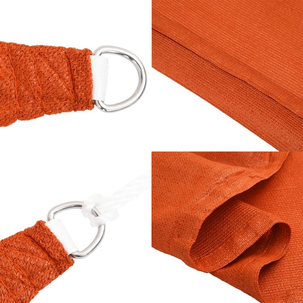 Maison Chic - Voile d'ombrage - Voile solaire 160 g/m² Orange 3,5x3,5x4,9 m PEHD - Meuble Pro - Imagen 7