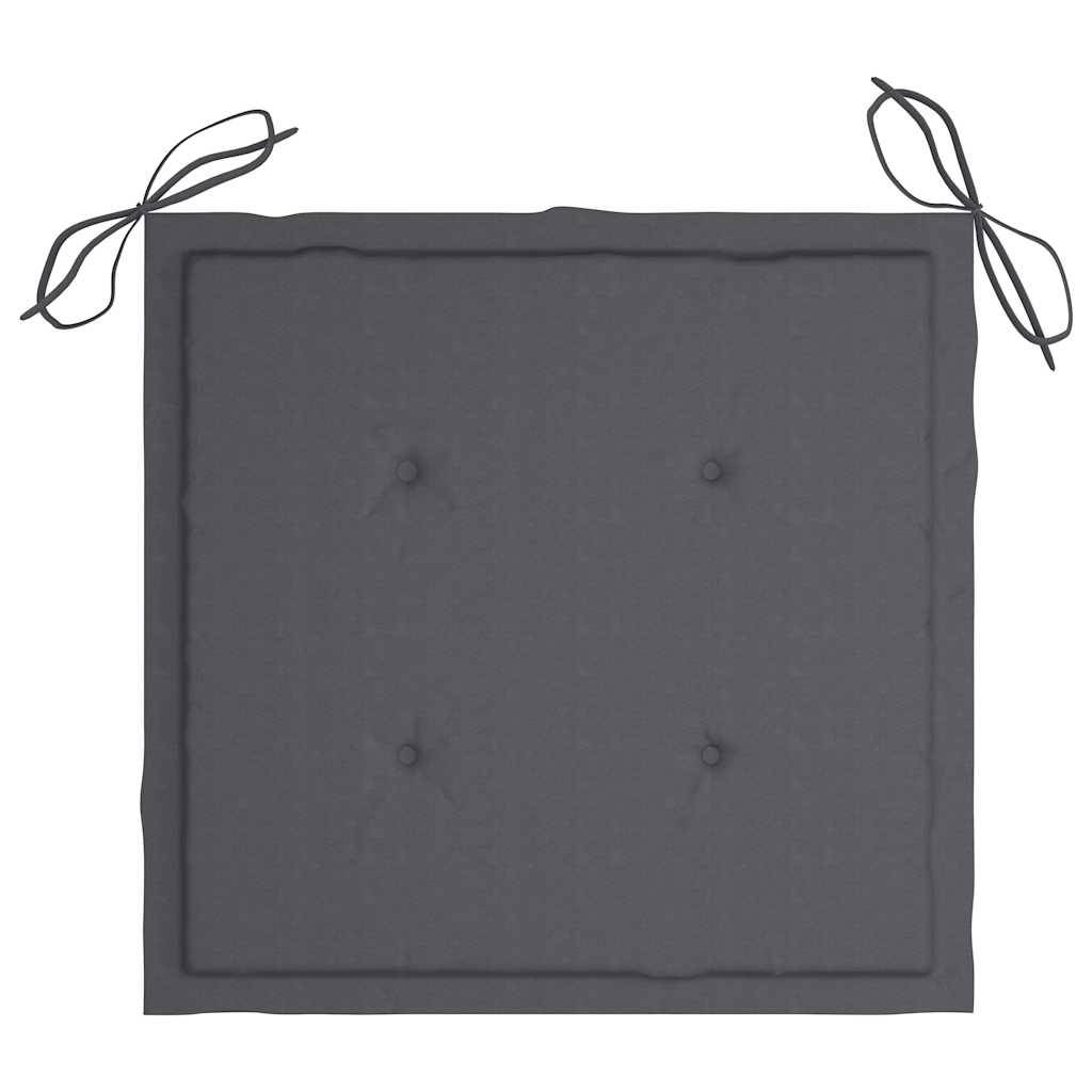 Vidaxl - Ensemble à manger d'extérieur pliable avec coussin 3 pcs-Salons de jardin Teck 759584 - Image 6