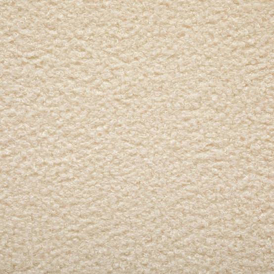 Atmosphera - Pouf pliant "Jaiko" en bouclette 40x38cm blanc ivoire - Atmosphera Créateur d'intérieur - Image 4