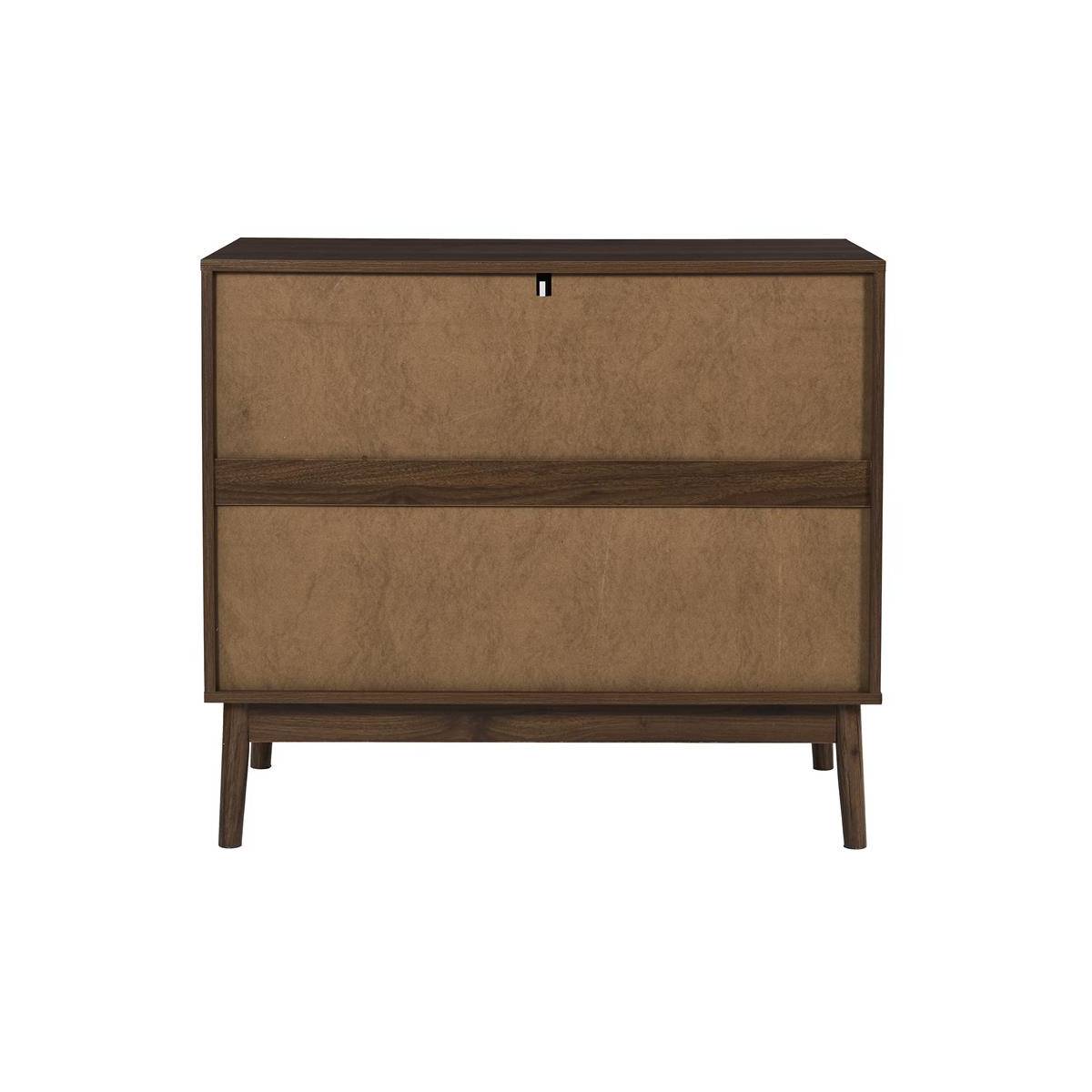 The Home Deco Factory - Commode 3 Tiroirs "Klaus" 90cm Marron Foncé - Image 6